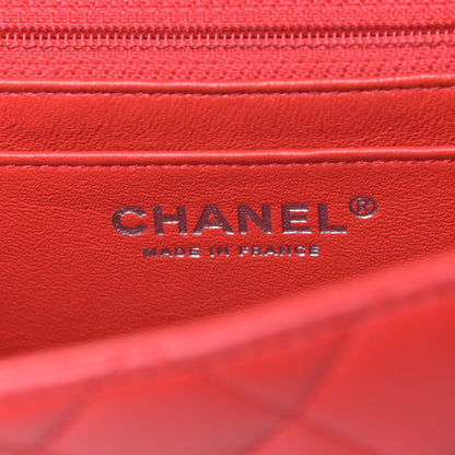 Chanel Lambskin Quilted Mini Square Flap Red 7 of 14
