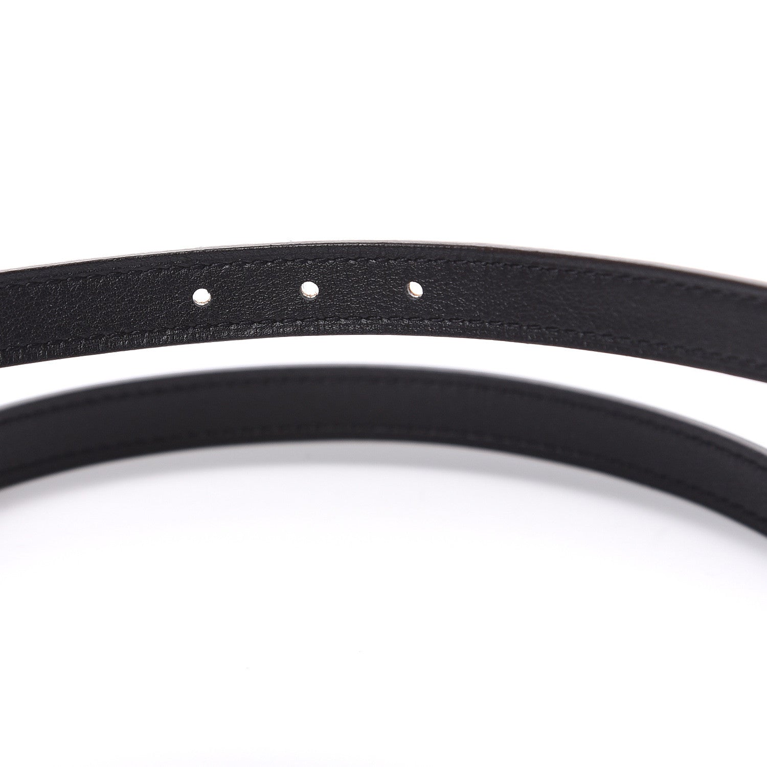 Hermes Swift Epsom 13mm Gamma Belt 75 Black Gold 6 of 7