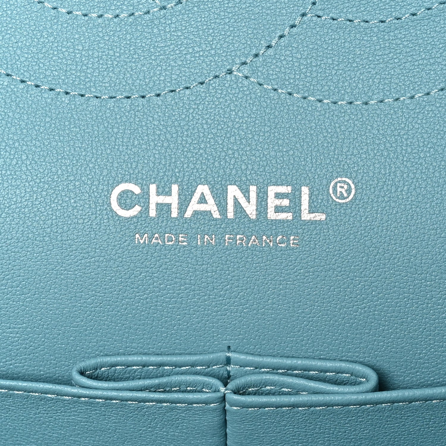 Chanel Lambskin Quilted Jumbo Double Flap Blue 6 of 10