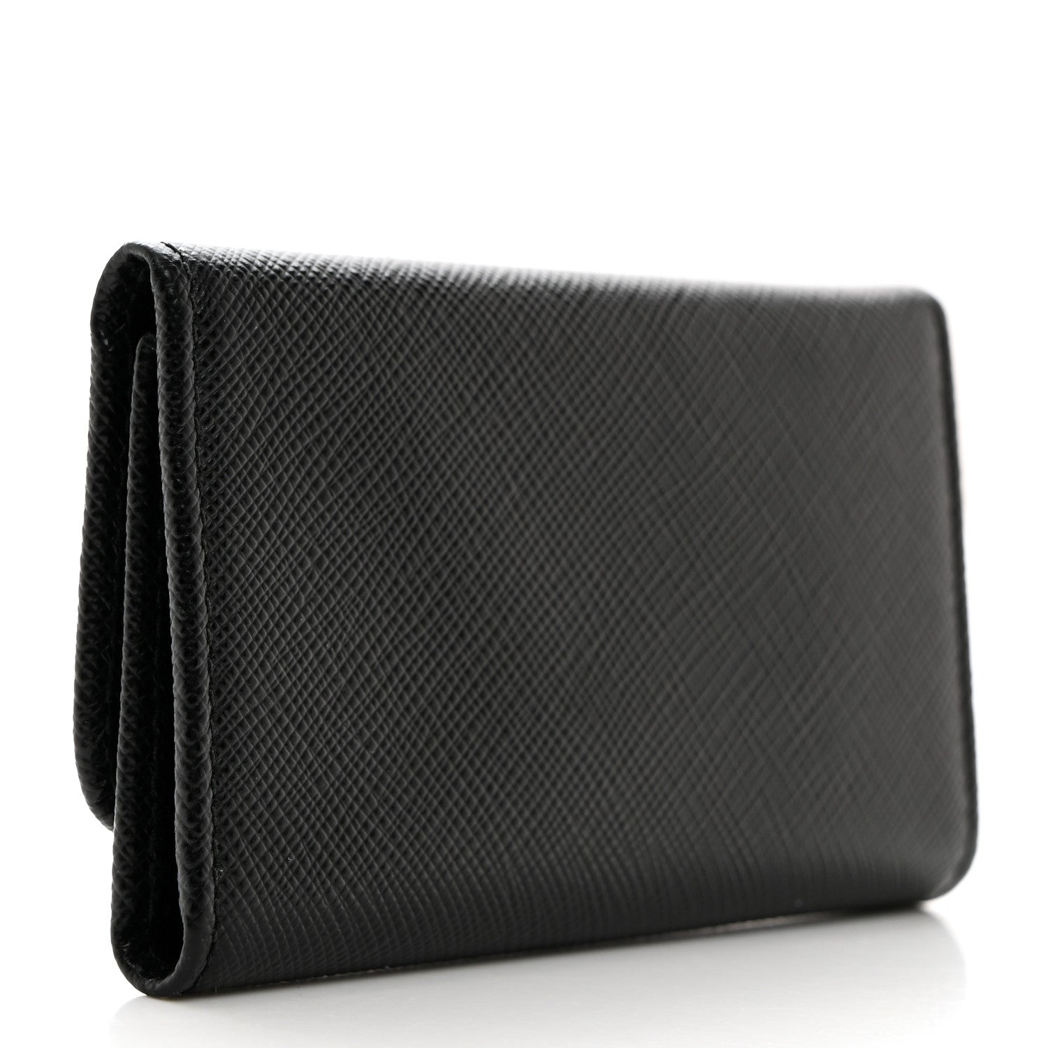 Prada Saffiano Metal 6 Key Holder Black 3 of 7