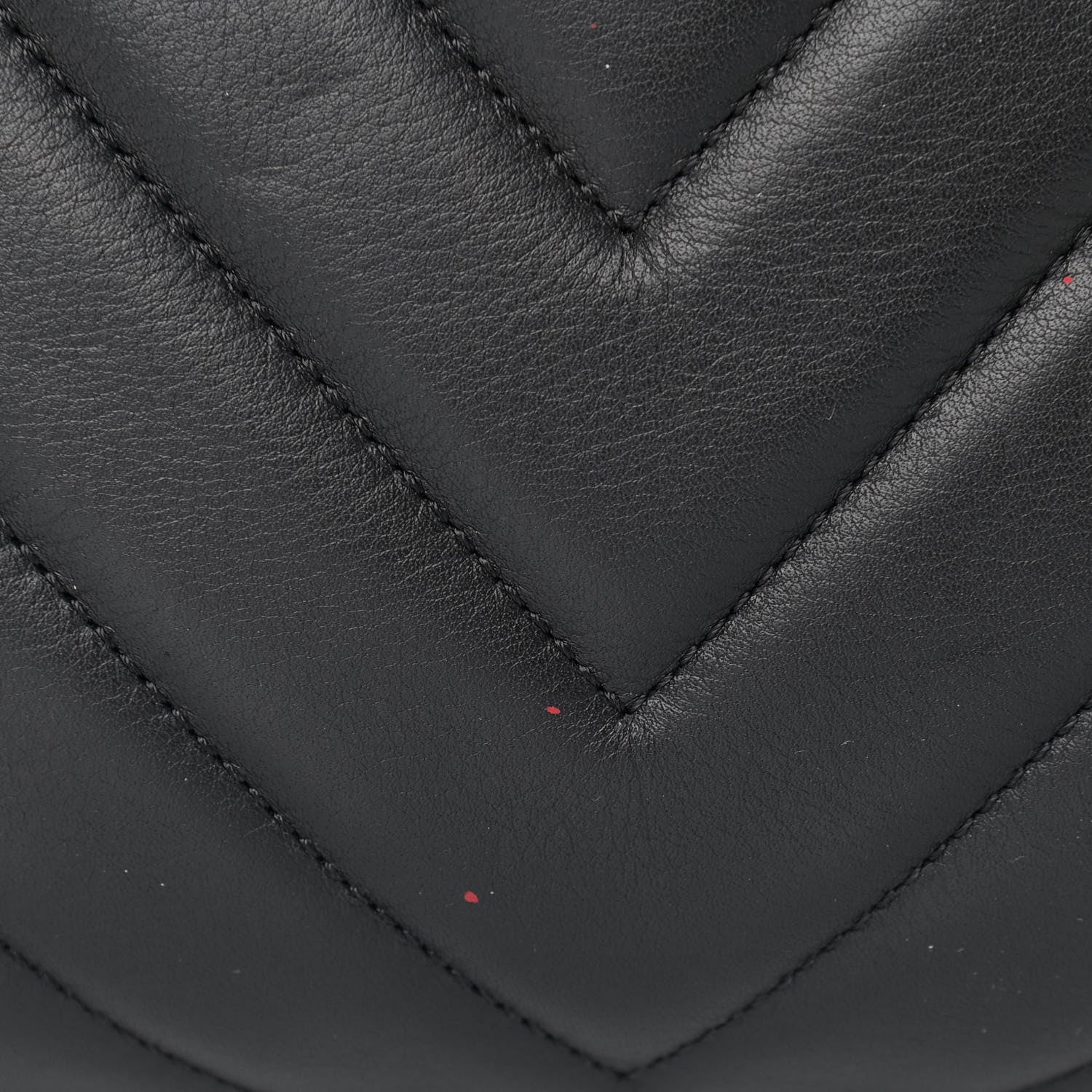Chanel Calfskin Chevron Quilted Large Shopping Tote Black 13 of 15