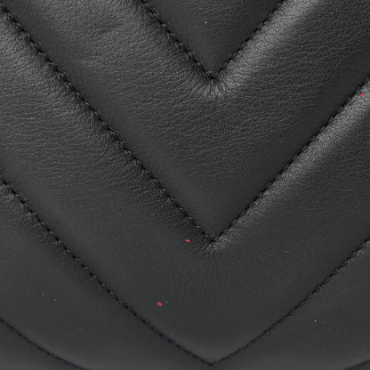 Chanel Calfskin Chevron Quilted Large Shopping Tote Black 13 of 15