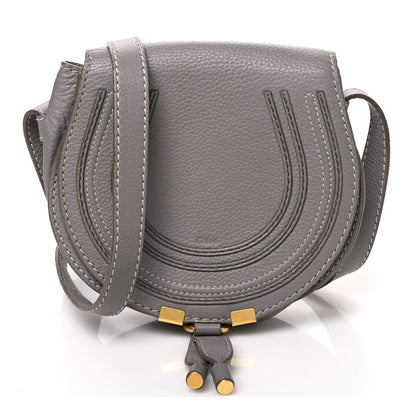 Chloe Calfskin Mini Marcie Round Crossbody Bag Cashmere Grey 1 of 12