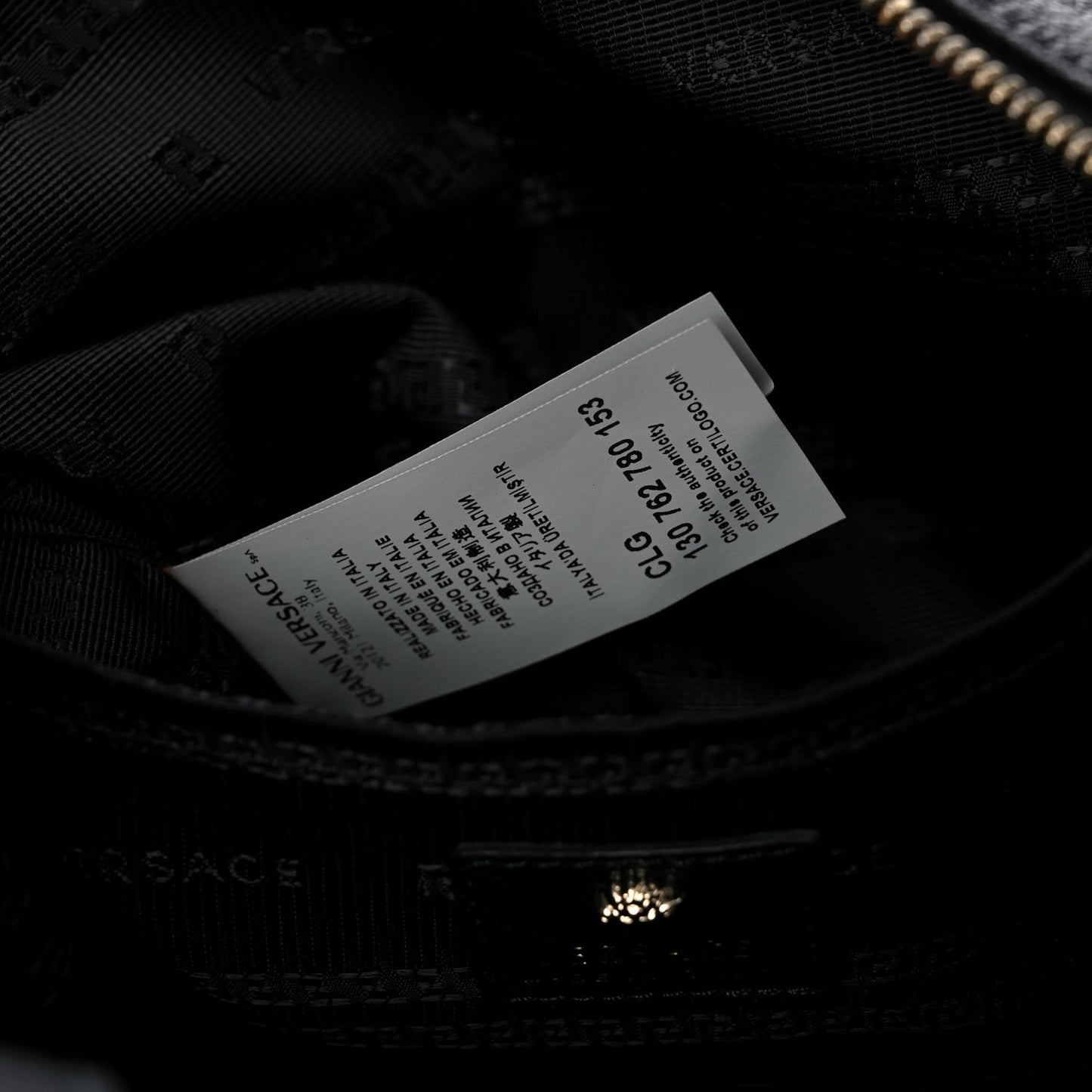 Calfskin Palazzo Duffle Bag Black