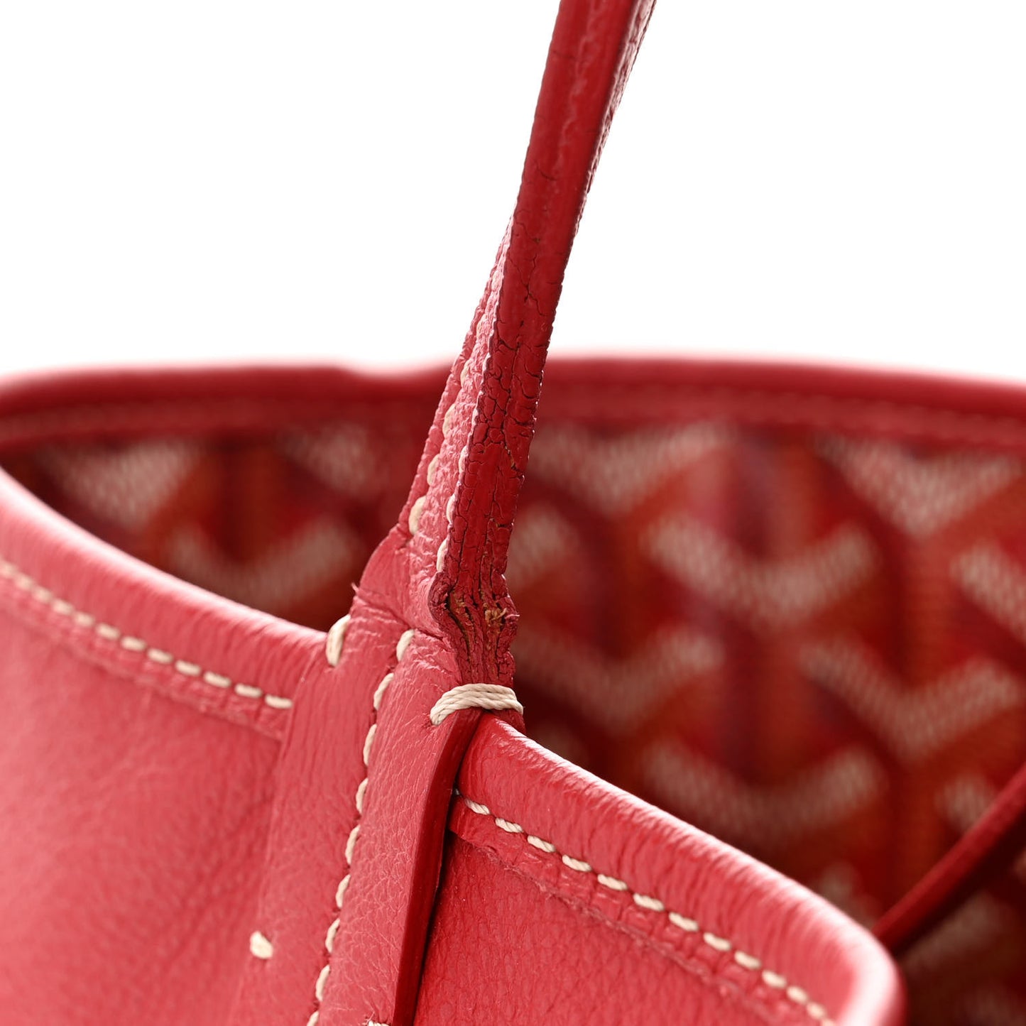 Goyardine Reversible Anjou PM Red