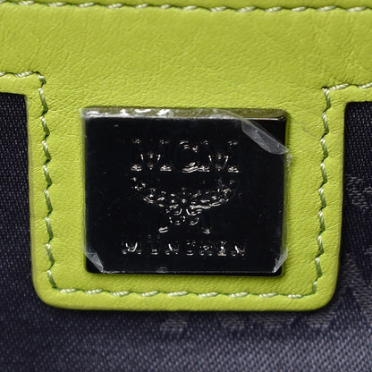 MCM Side Stud Mini Crown Stark Backpack Green 6 of 10