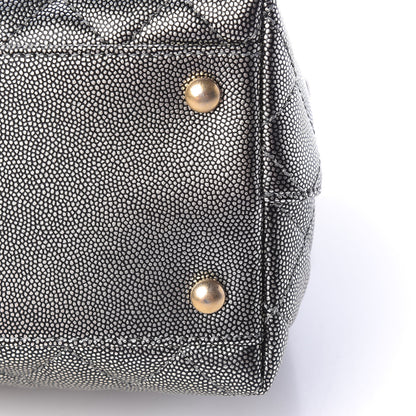 Chanel Metallic Caviar Quilted Small Coco Handle Flap Silver 11 of 14