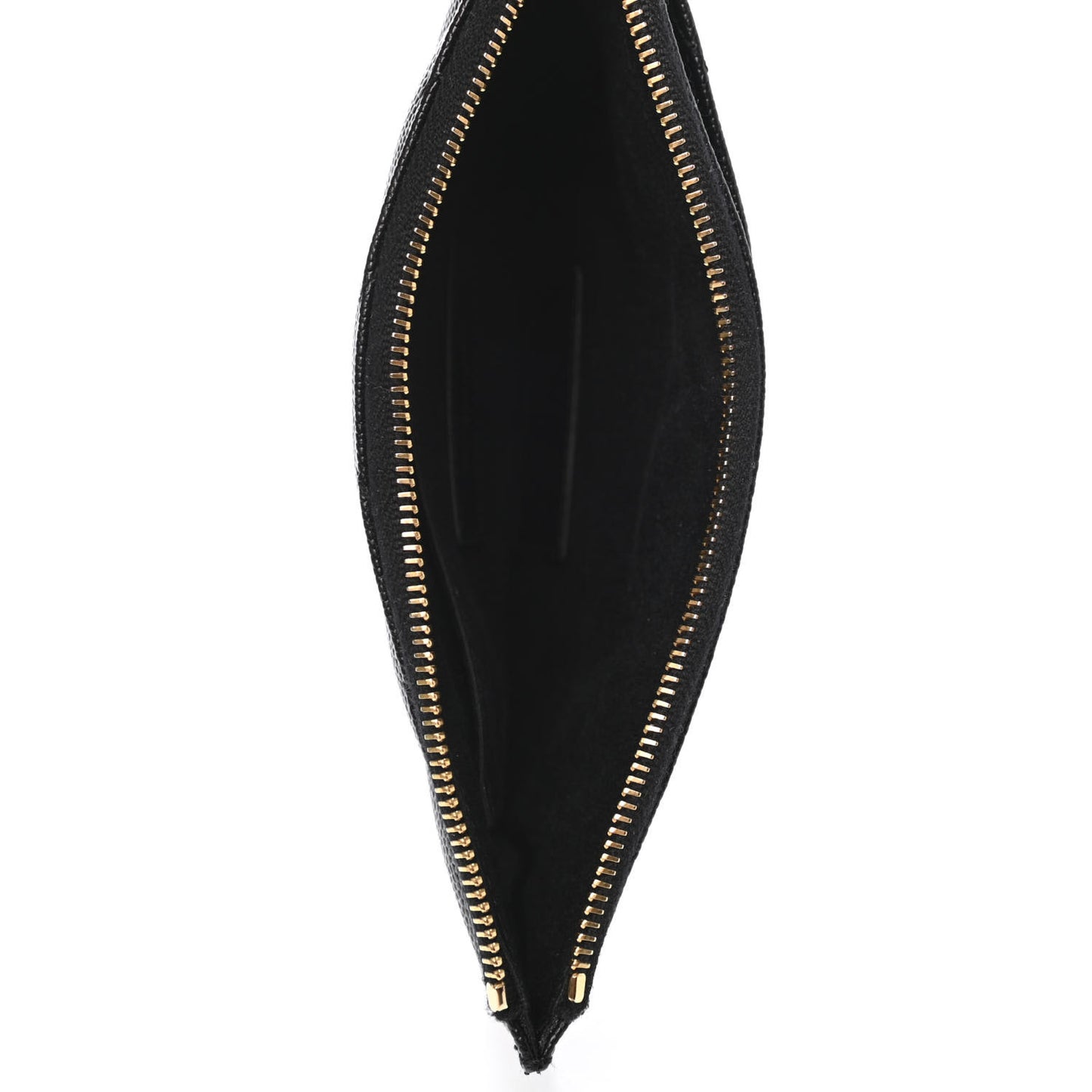 Grain De Poudre Chevron Monogram Bill Pouch Black