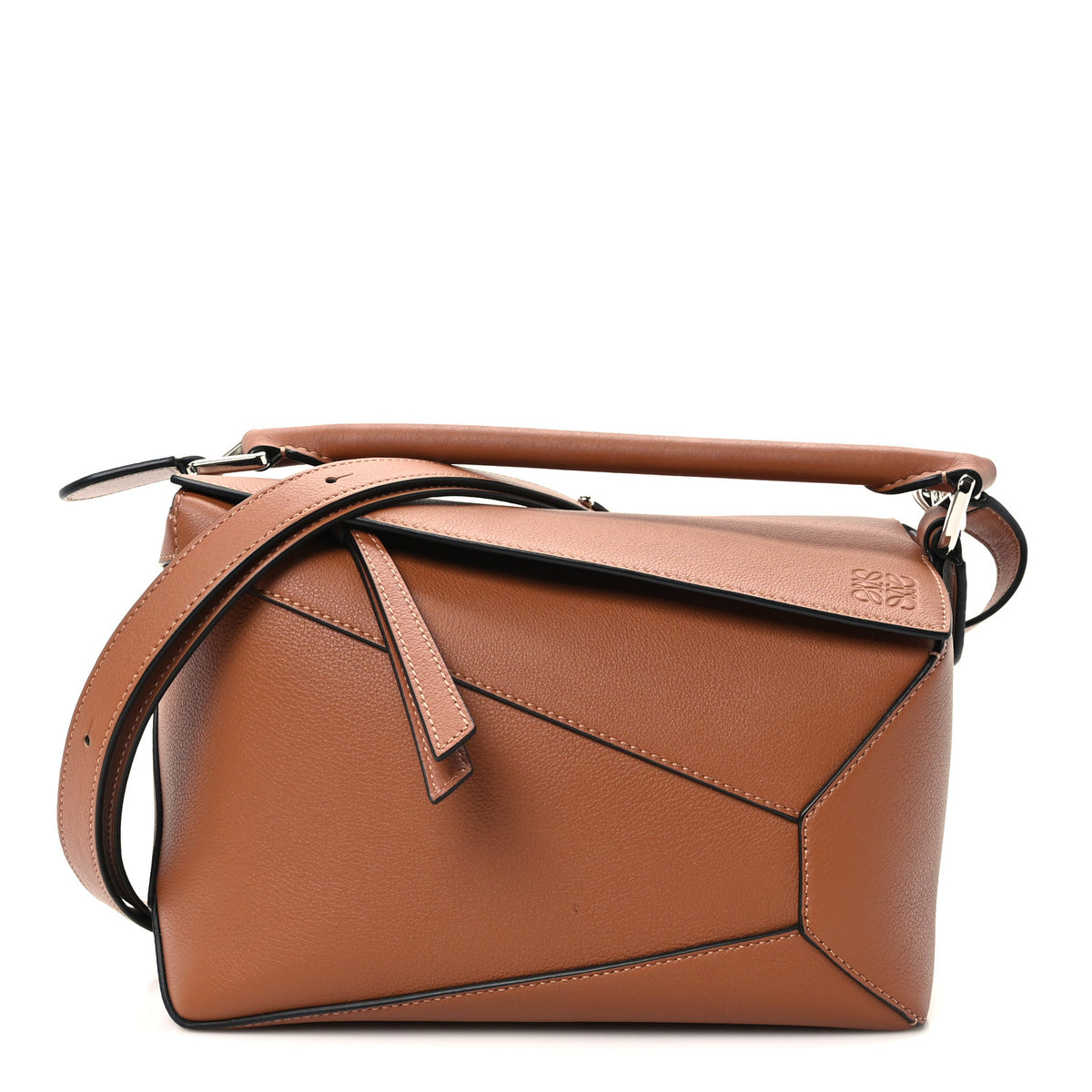 Loewe Calfskin Small Puzzle Edge Bag Tan 1 of 10