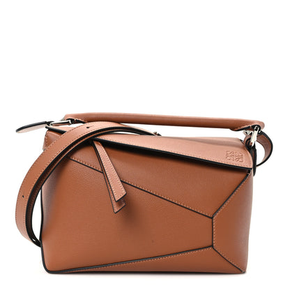 Loewe Calfskin Small Puzzle Edge Bag Tan 1 of 10
