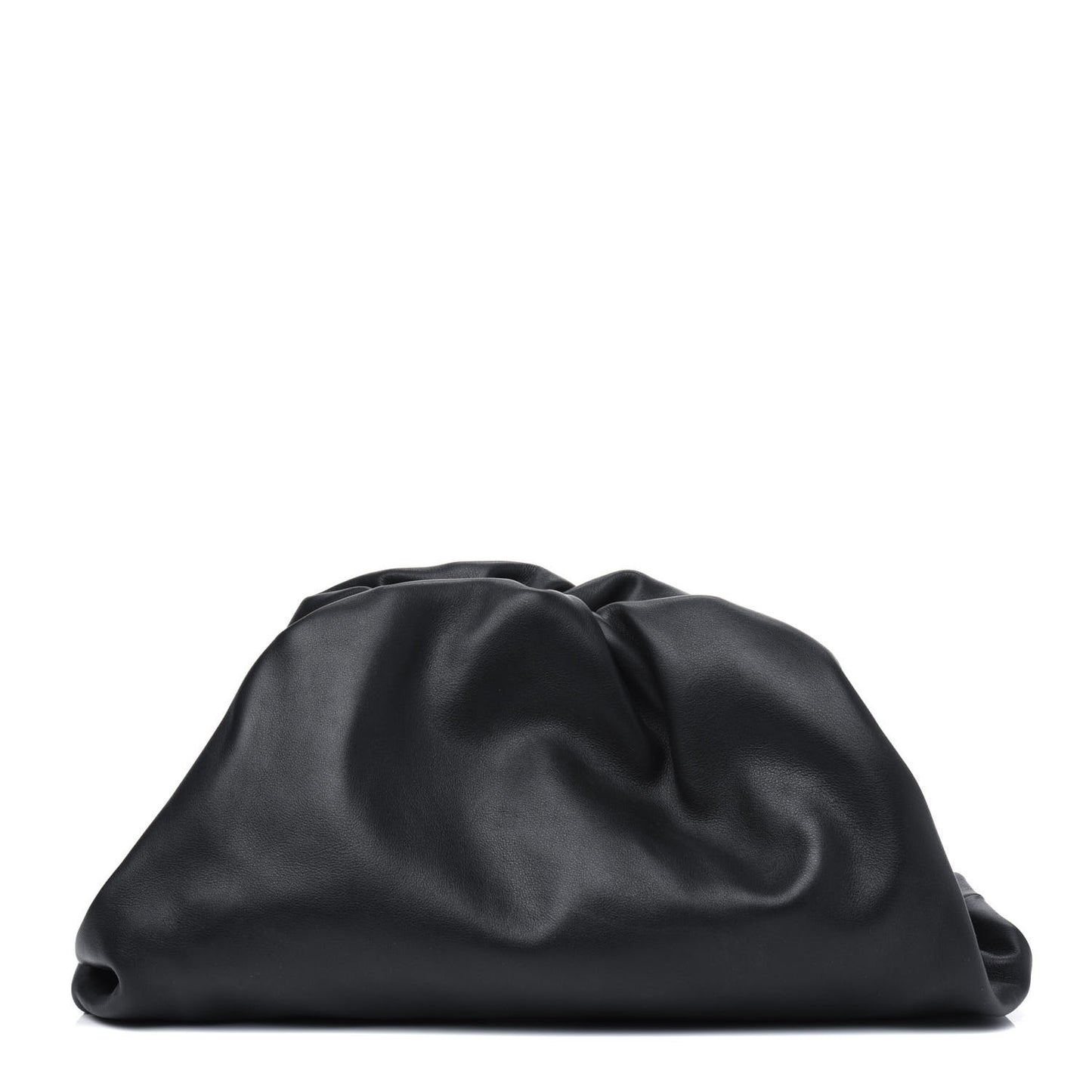 Smooth Butter Calf The Pouch Oversized Clutch Black