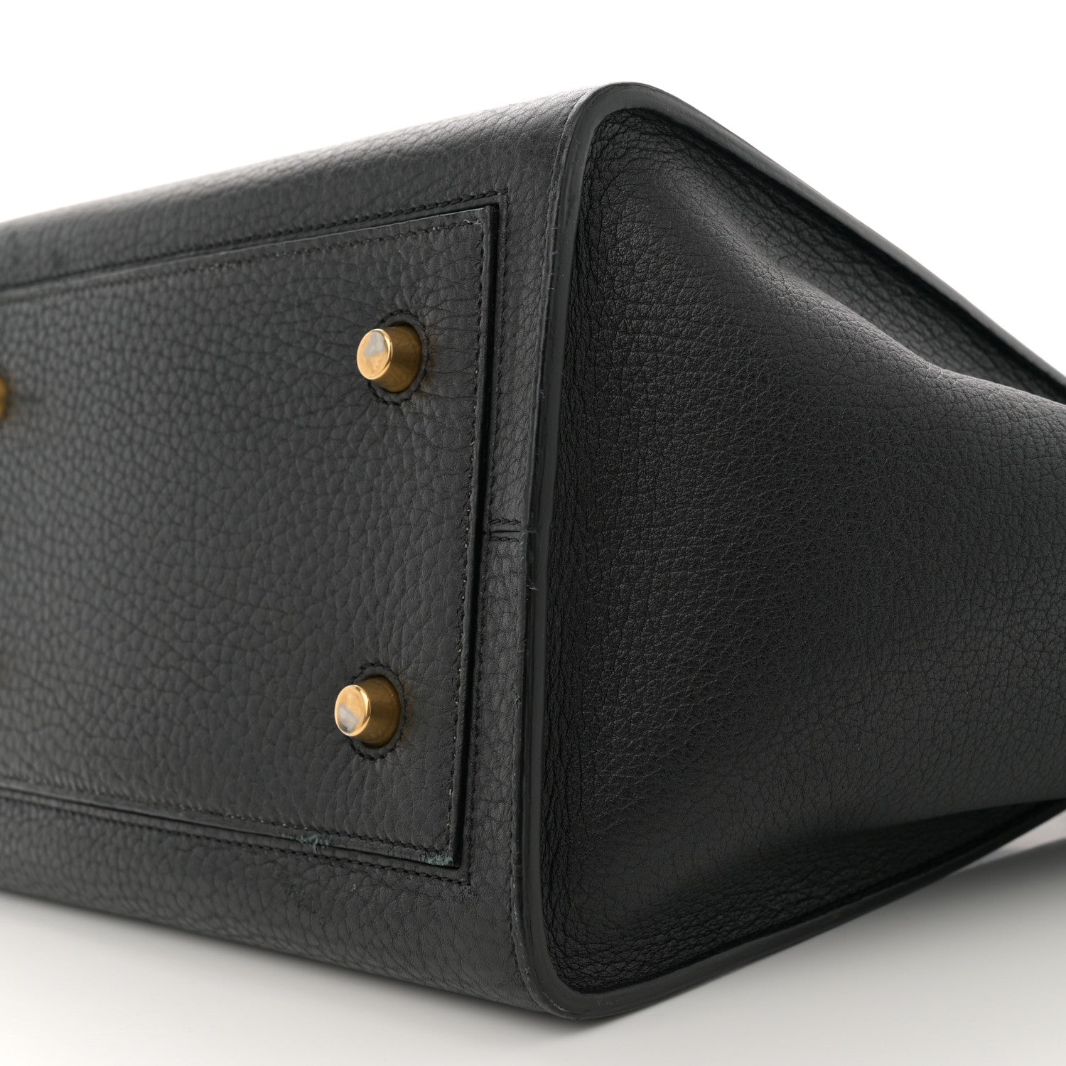 Celine Crisped Calfskin Mini Tie Knot Tote Black 9 of 12