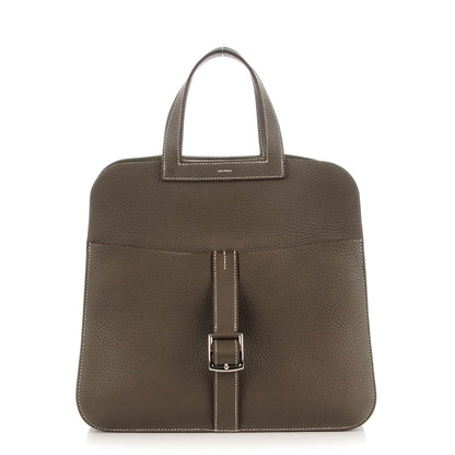 Hermes Taurillon Clemence Halzan 31 GM Etain 1 of 7