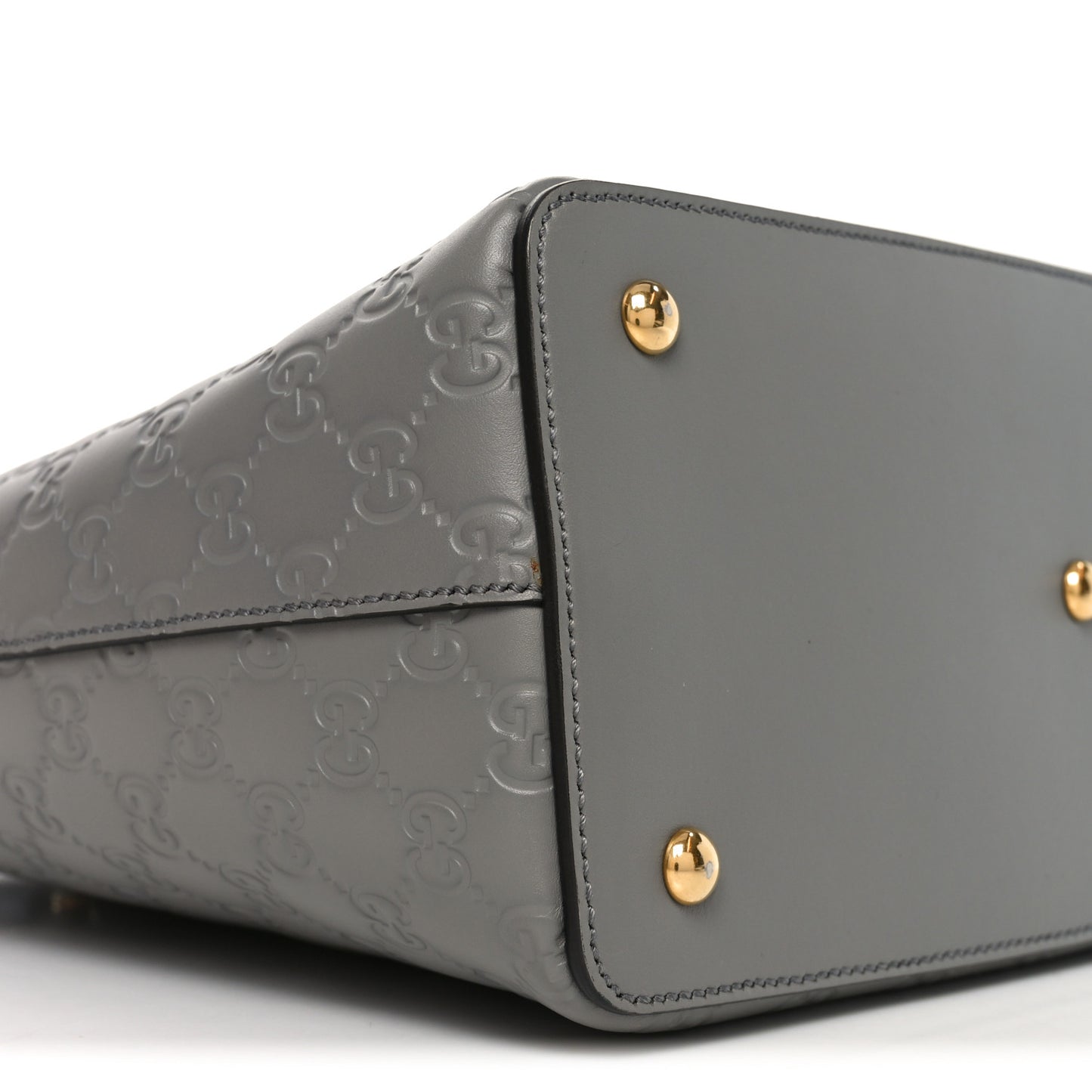 Guccissima Linea A Foldover Tote Storm Grey