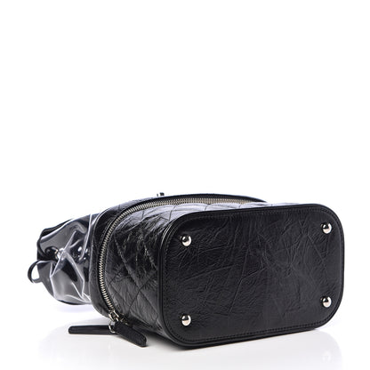 Chanel Crumpled Calfskin PVC Quilted Backpack Black 4 of 11