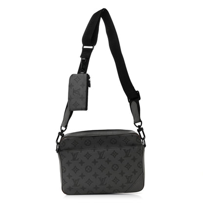 Louis Vuitton Calfskin Monogram Shadow Duo Messenger Anthracite Gray 1 of 11