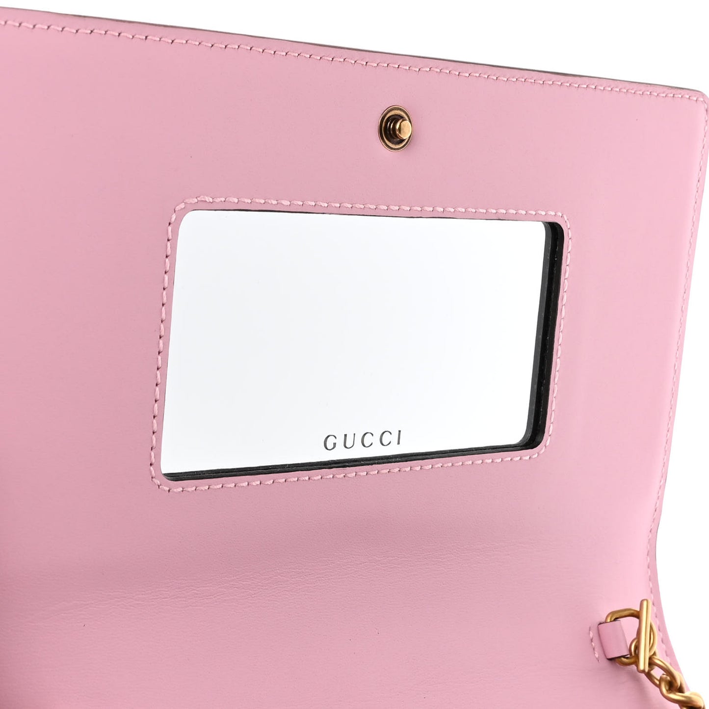 GG Supreme Monogram Strawberry Chain Wallet