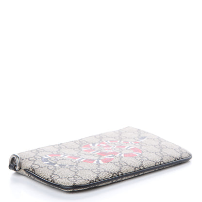 Gucci GG Supreme Monogram Kingsnake Zip Pouch Black 4 of 7