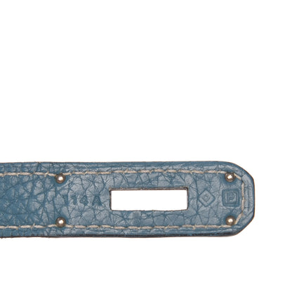 Hermes Taurillon Clemence Jypsiere 28 Blue Jean 7 of 20