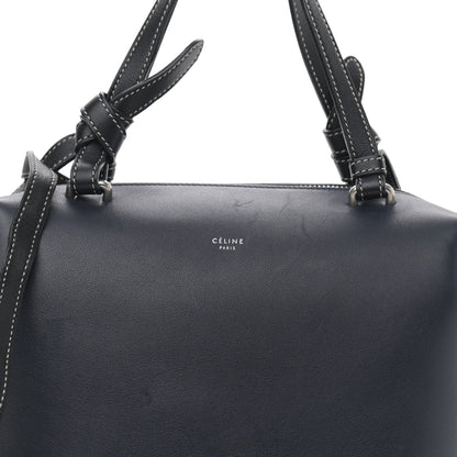 Celine Lambskin Small Soft Cube Satchel Navy 7 of 10