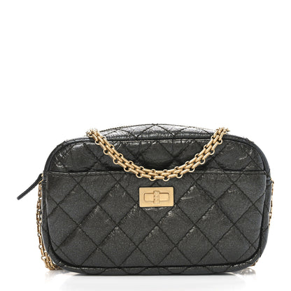 Chanel Metallic Aged Calfskin Quilted Mini Reissue Camera Case Ruthenium 1 of 11