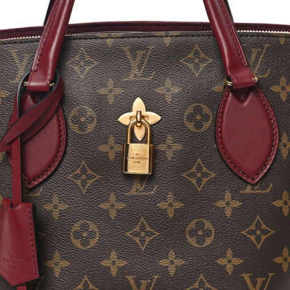 Louis Vuitton Monogram Flower Zipped Tote MM Bordeaux 9 of 11