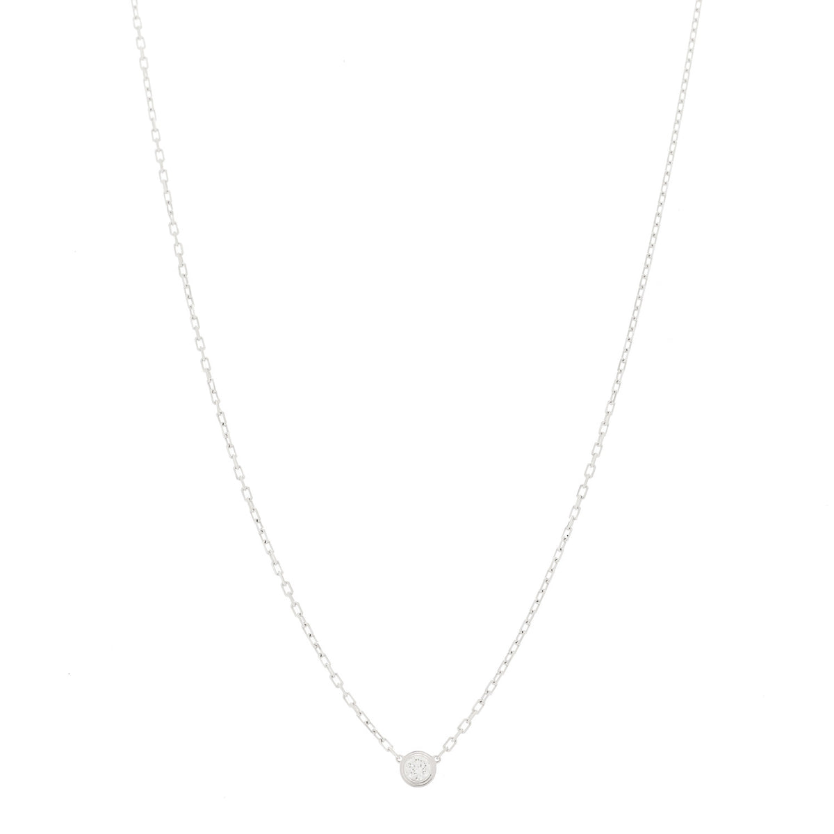 Cartier 18K White Gold Diamond SM D'Amour Pendant Necklace 1 of 6