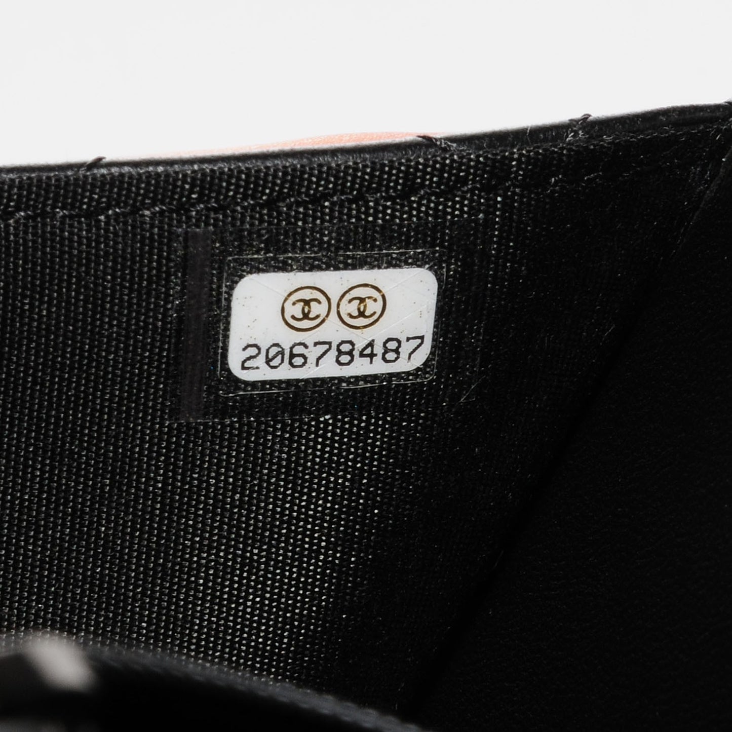 Lambskin Quilted Boy Wallet On Chain WOC Black