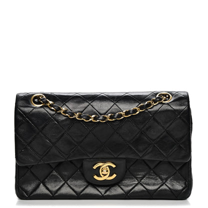 Chanel Lambskin Quilted Small Double Flap Black 1 of 7