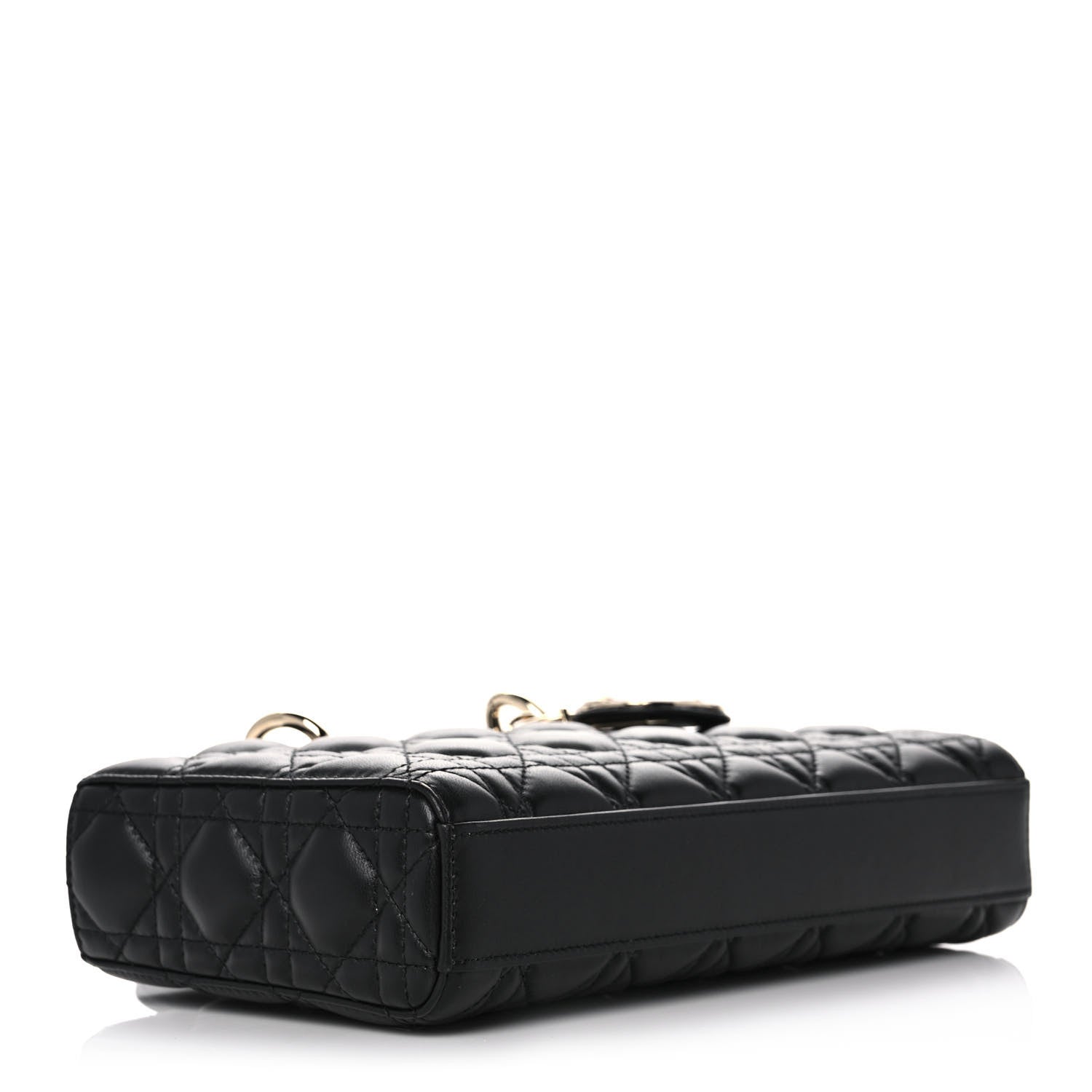 Christian Dior Lambskin Cannage Lady D-Joy Black 4 of 11