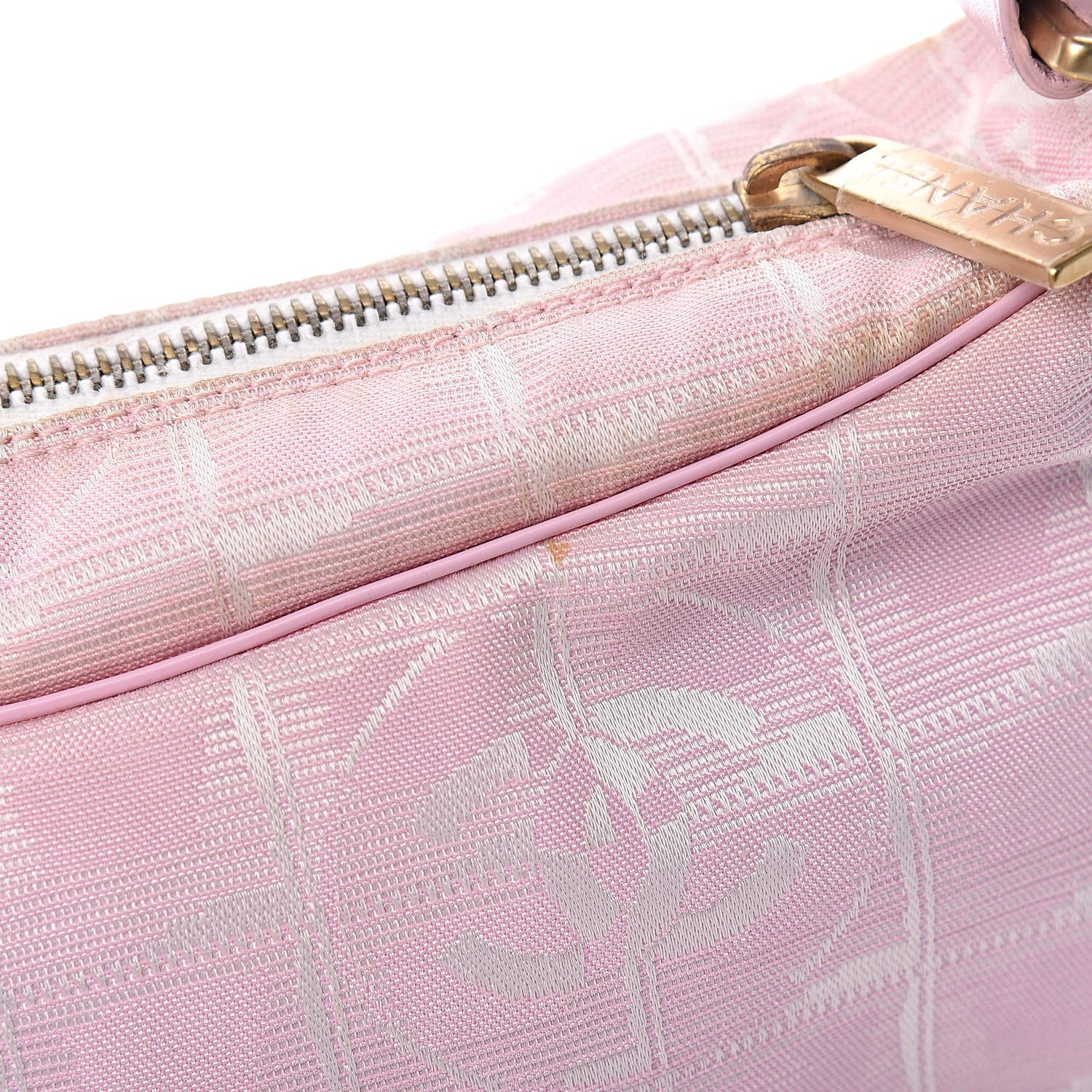 Chanel Nylon Travel Ligne Hobo Pink 8 of 13