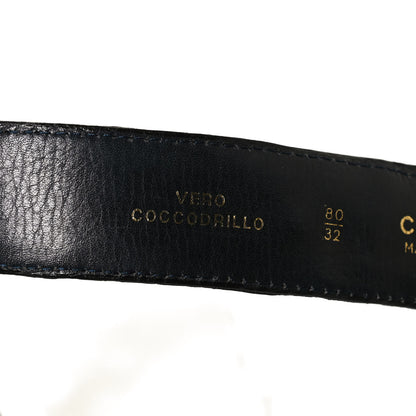 Chanel Crocodile Belt 80 32 Blue 5 of 5
