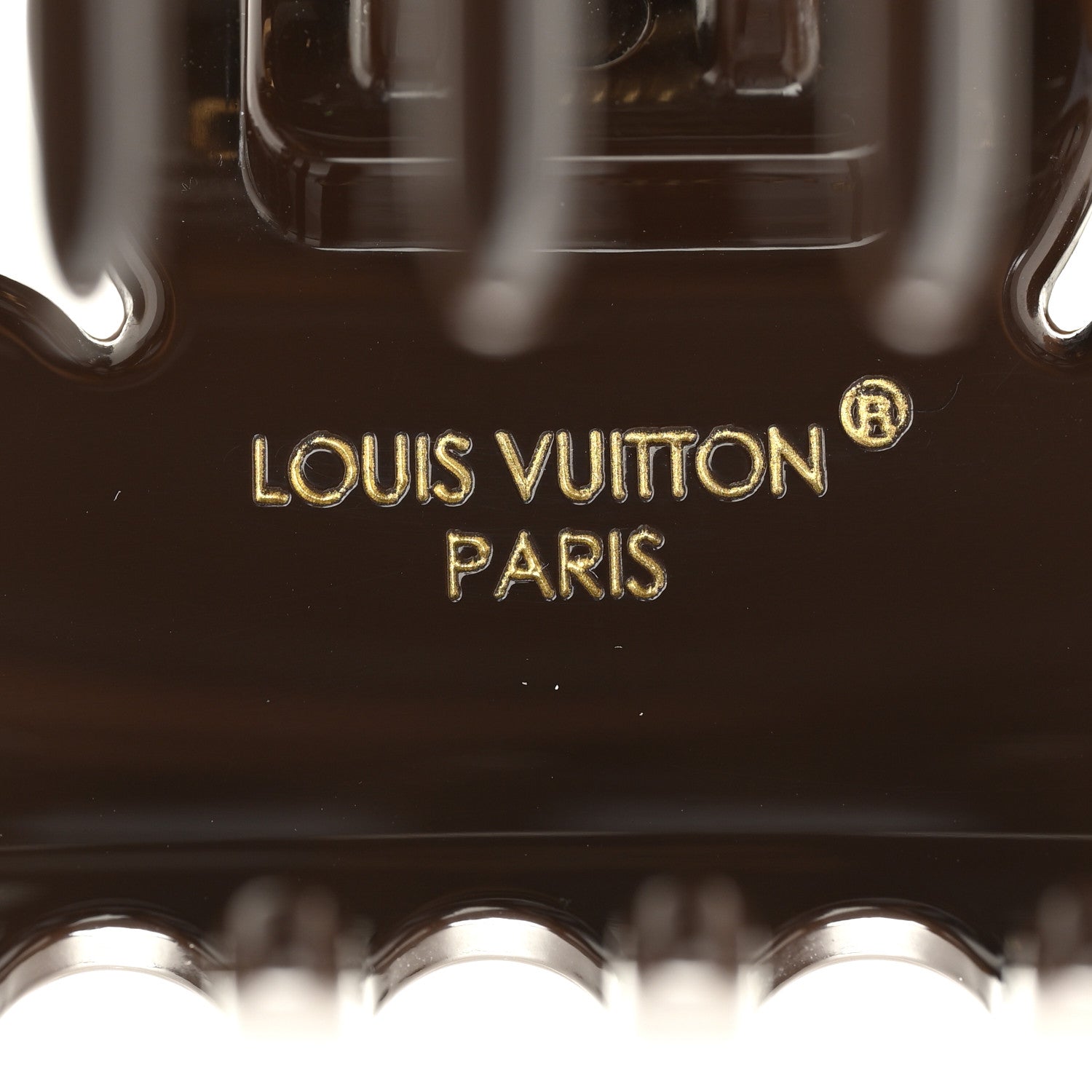 Louis Vuitton Resin Monogram Claw Clip Brown 3 of 5