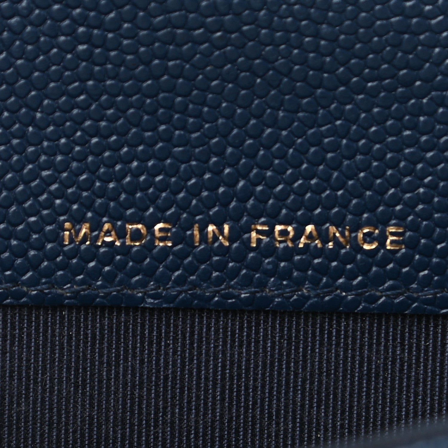 Chanel Caviar Quilted Flap Card Holder Navy Blue 7 of 12