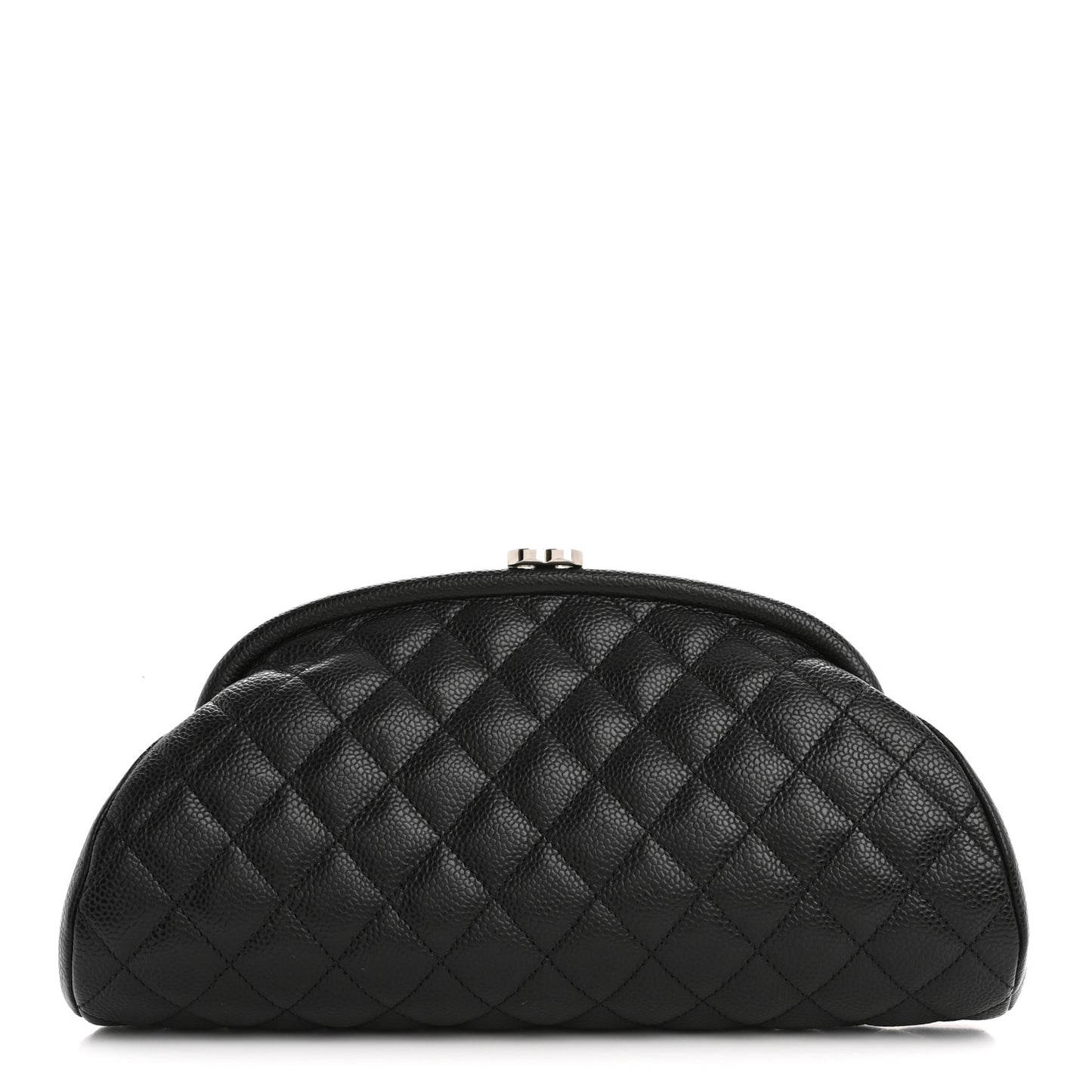 Caviar Quilted Timeless Clutch Black