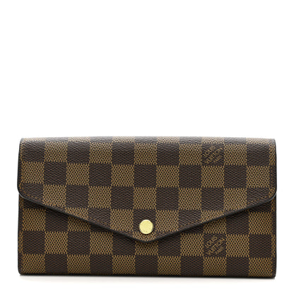 Louis Vuitton Damier Ebene Sarah Wallet NM 1 of 7