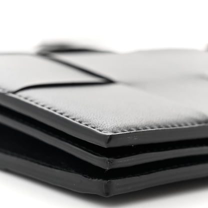 Bottega Veneta Lambskin Maxi Intreccio Cassette Wallet On Strap Black 9 of 10