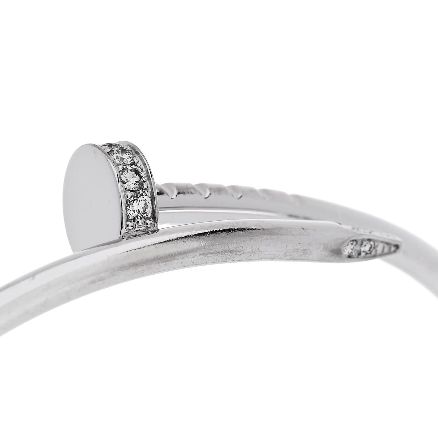 18K White Gold Diamond Small Juste Un Clou Bracelet 14