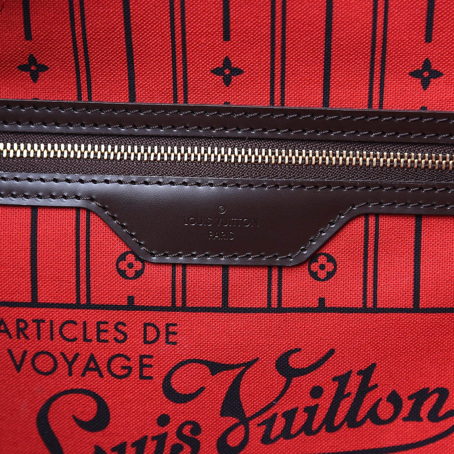 Louis Vuitton Damier Ebene Neverfull MM 6 of 10