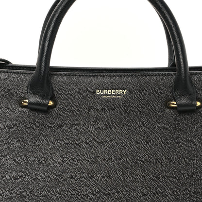 Burberry Calfskin Mega Check Medium Banwell Tote Black 8 of 10