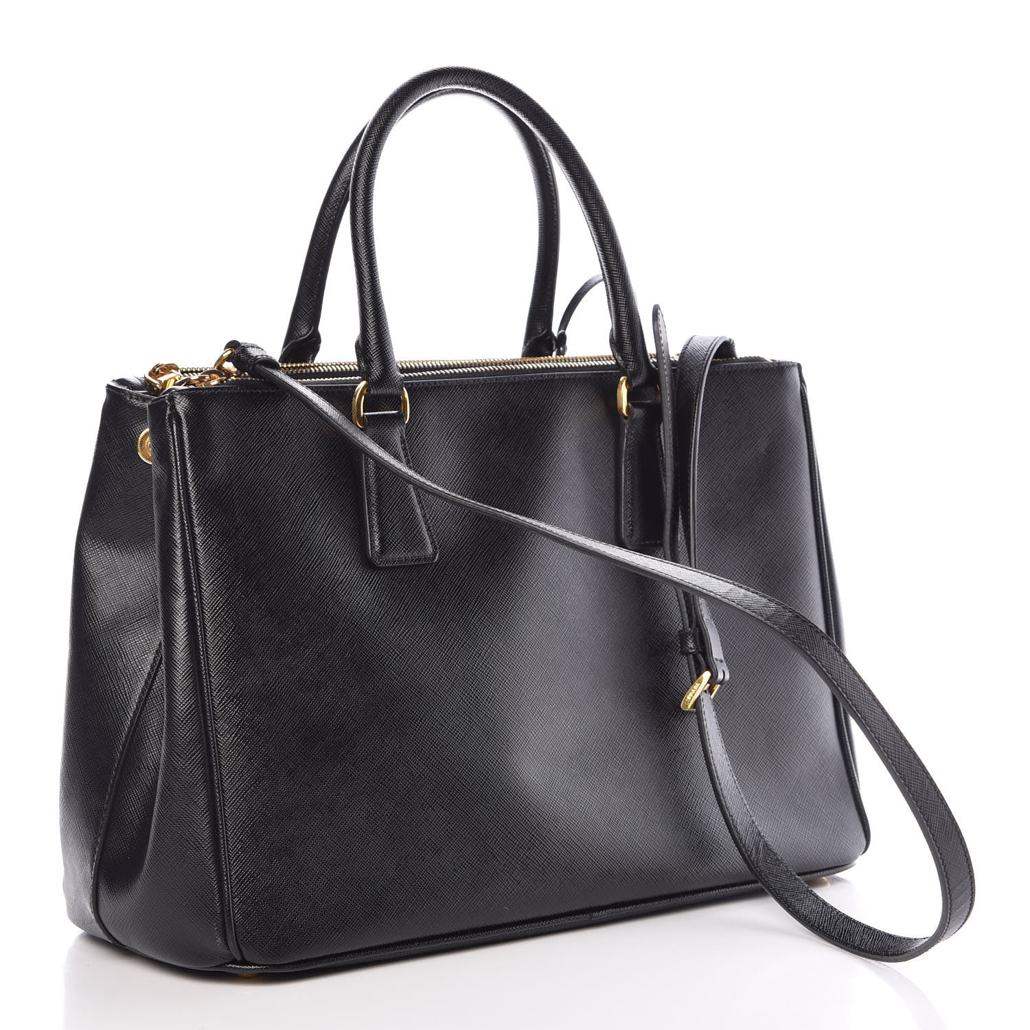 Prada Saffiano Medium Galleria Double Zip Tote Black 3 of 7