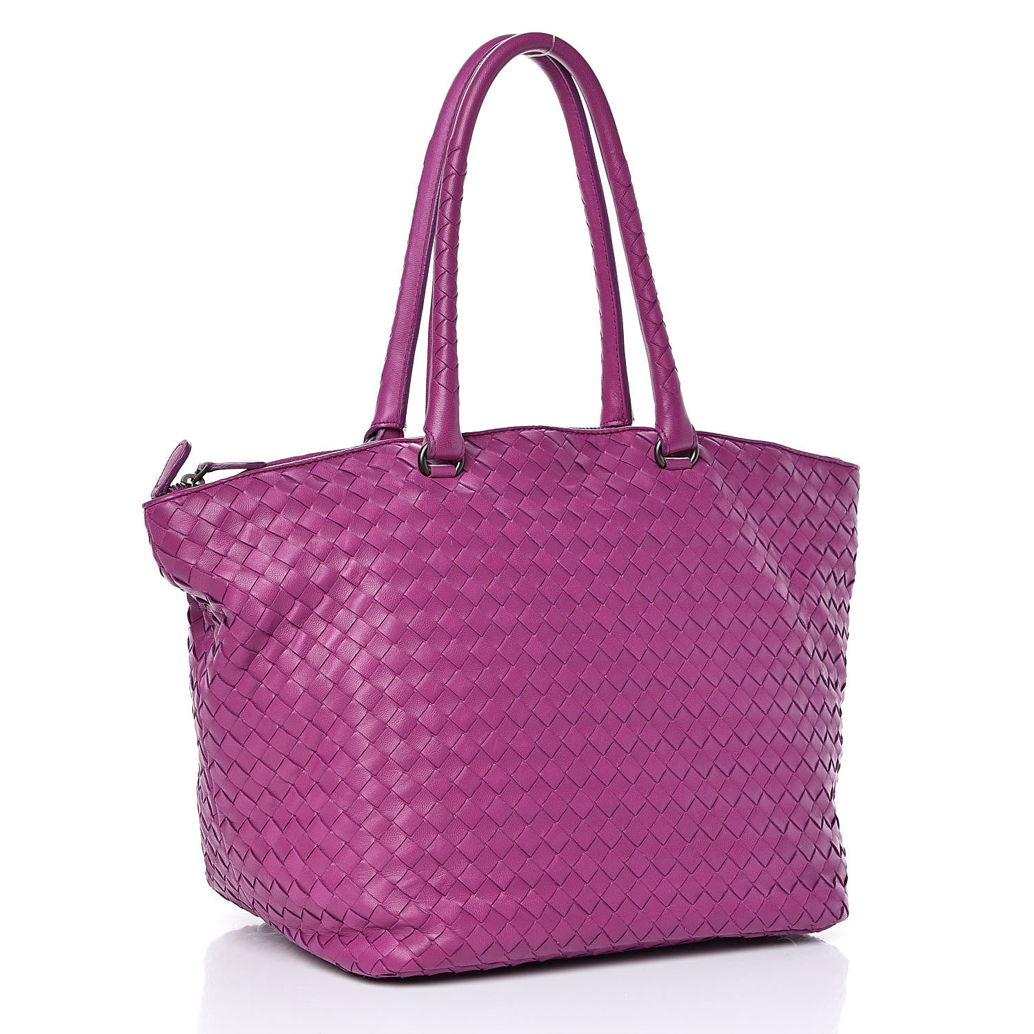 Bottega Veneta Nappa Intrecciato Top Handle Tote Orchid 3 of 10