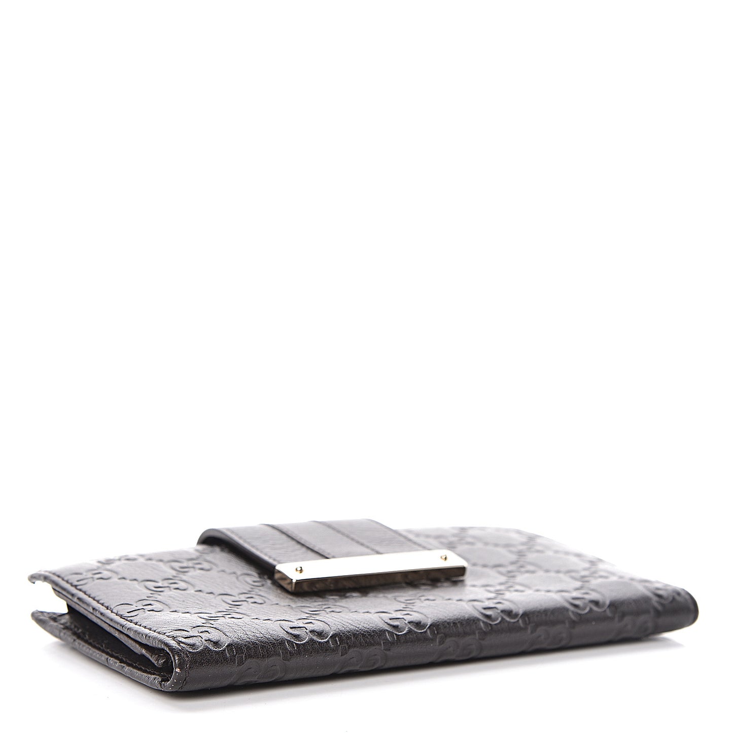 Guccissima Ladies Web Long Wallet Black
