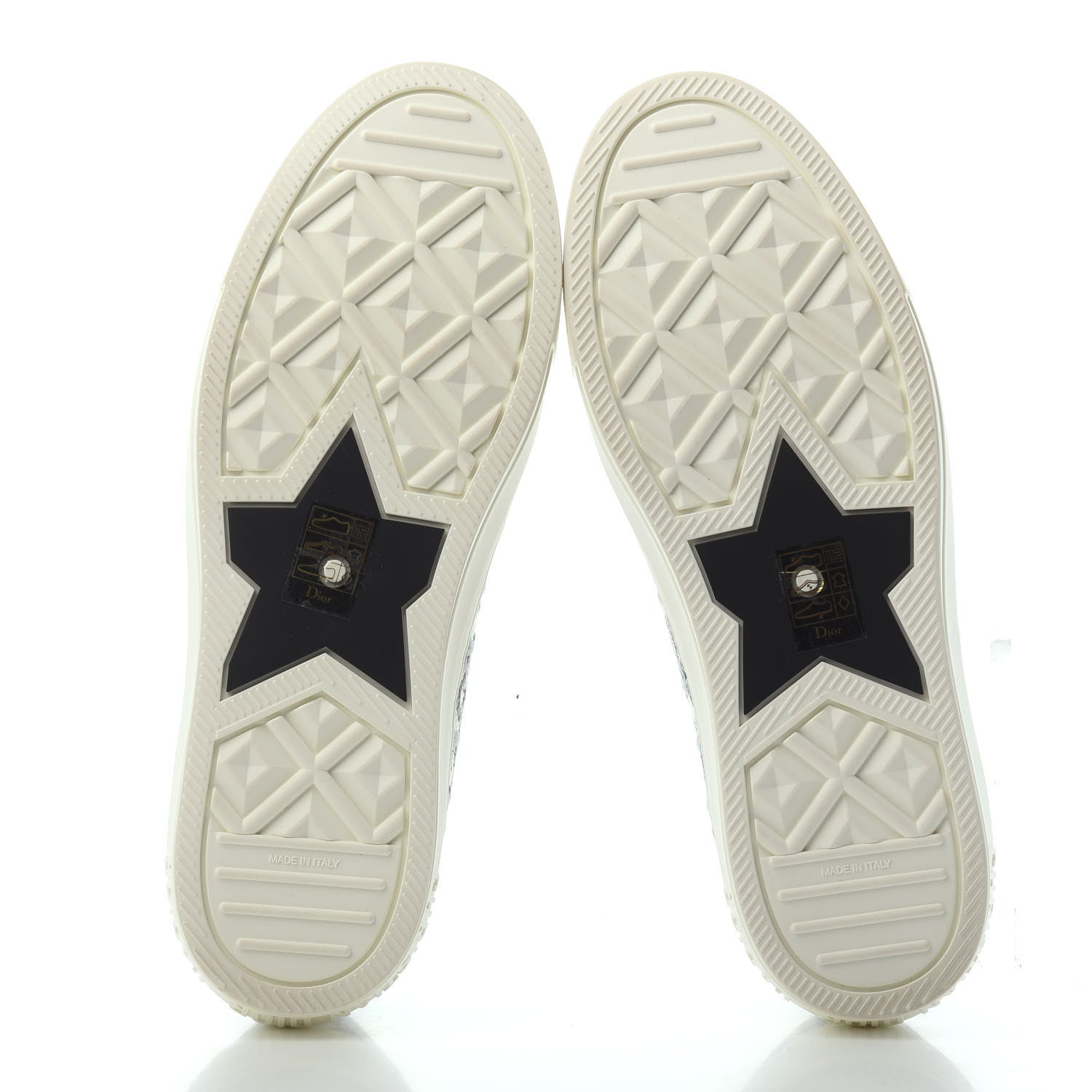 Christian Dior Canvas Oblique Walk'N'Dior Low Top Sneakers 40 Grey Stone 4 of 4
