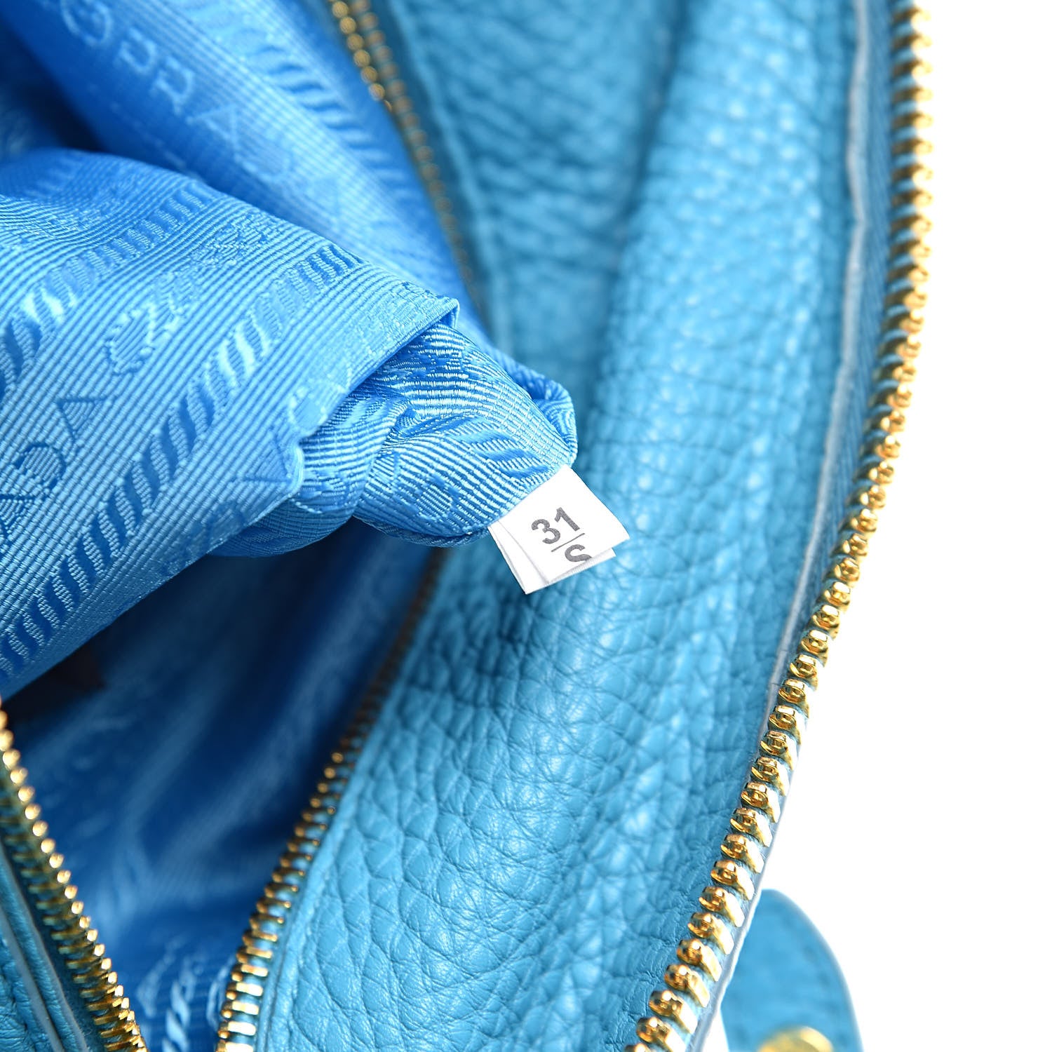Prada Vitello Daino Tote Voyage Turchese 8 of 12