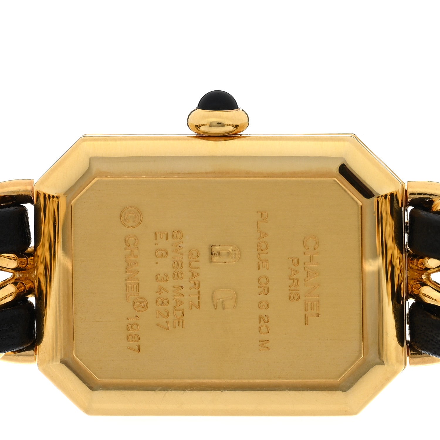Chanel Stainless Steel Lambskin 20mm Chain Premiere Quartz Watch Gold M 4 of 4