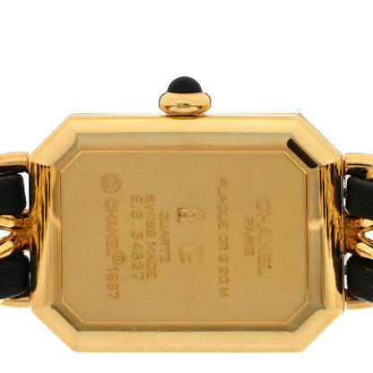 Chanel Stainless Steel Lambskin 20mm Chain Premiere Quartz Watch Gold M 4 of 4