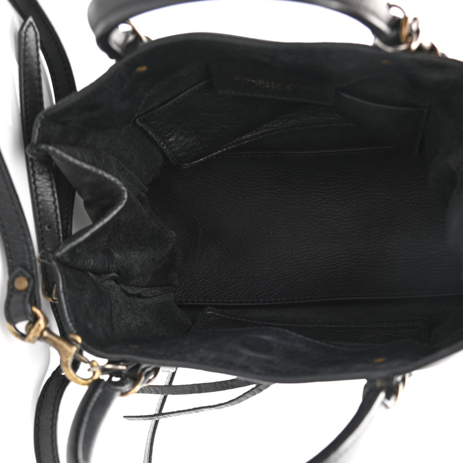 Balenciaga Calfskin Papier Mini A4 Tote Black 8 of 11
