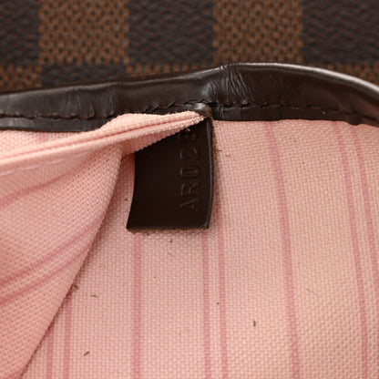 Louis Vuitton Damier Ebene Neo Neverfull MM Rose Ballerine 8 of 12