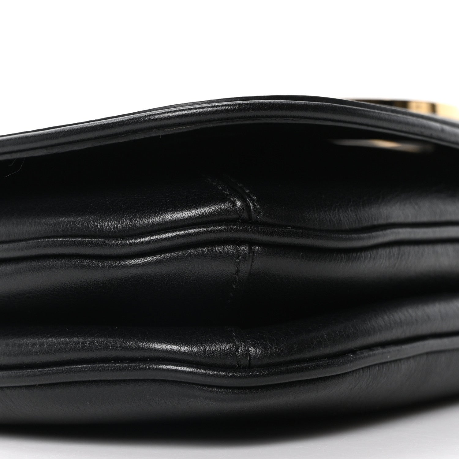 Gucci Roxy Calfskin Web Medium Blondie Shoulder Flap Bag Black 8 of 9